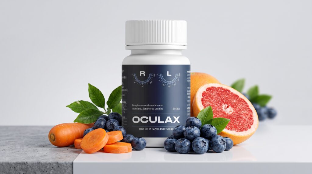 Ejemplos de anuncios y promociones de suplementos como Oculax en internet