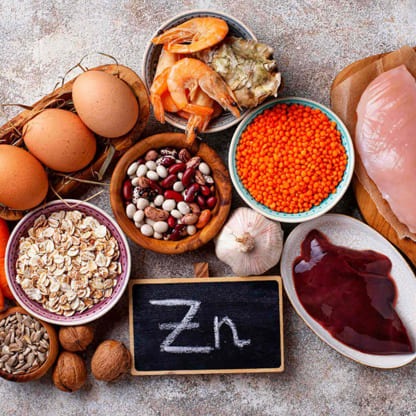 Fuentes naturales de zinc, ingrediente clave de la fórmula de Oculax