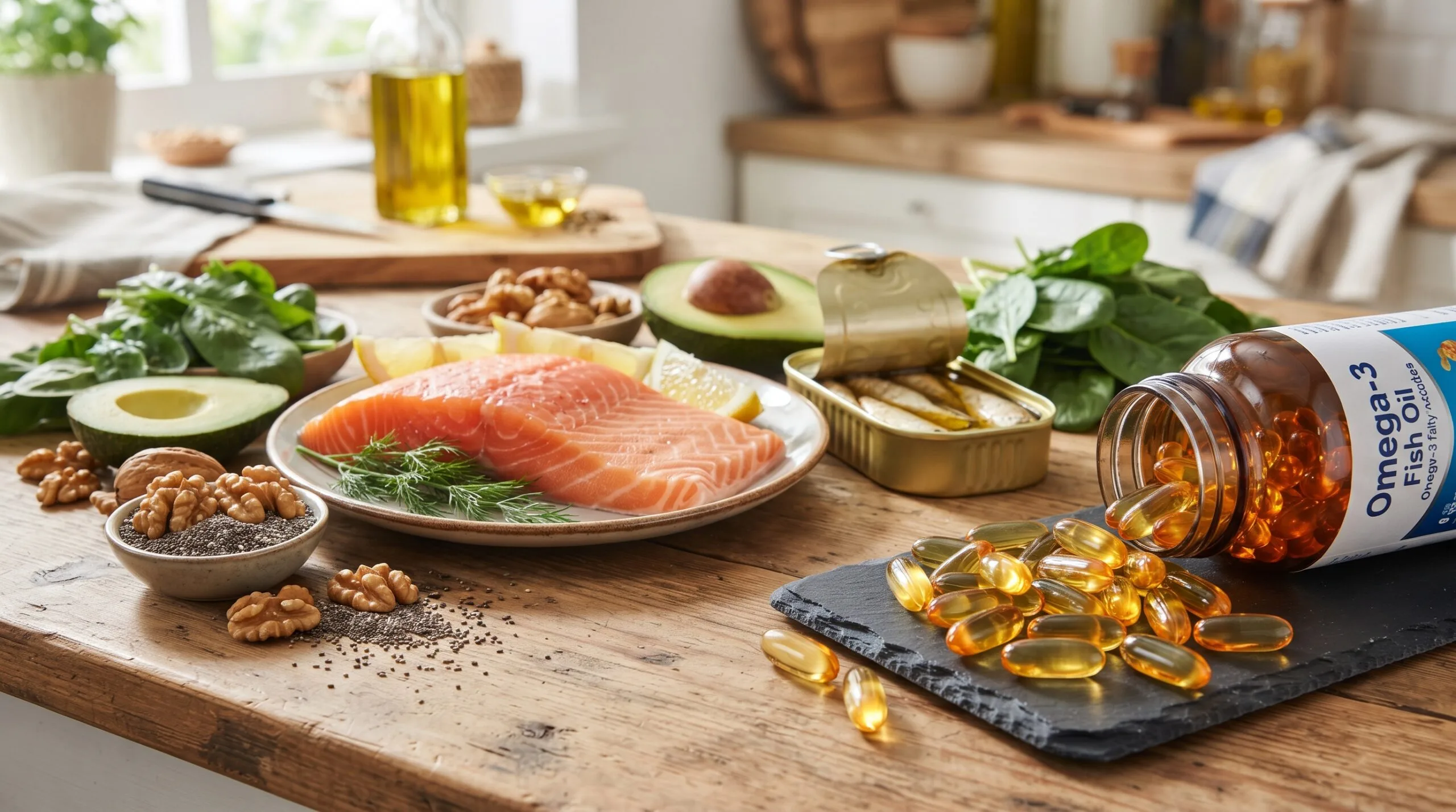 Alimentos ricos en omega 3, que ayudan a reducir los síntomas de ojos secos